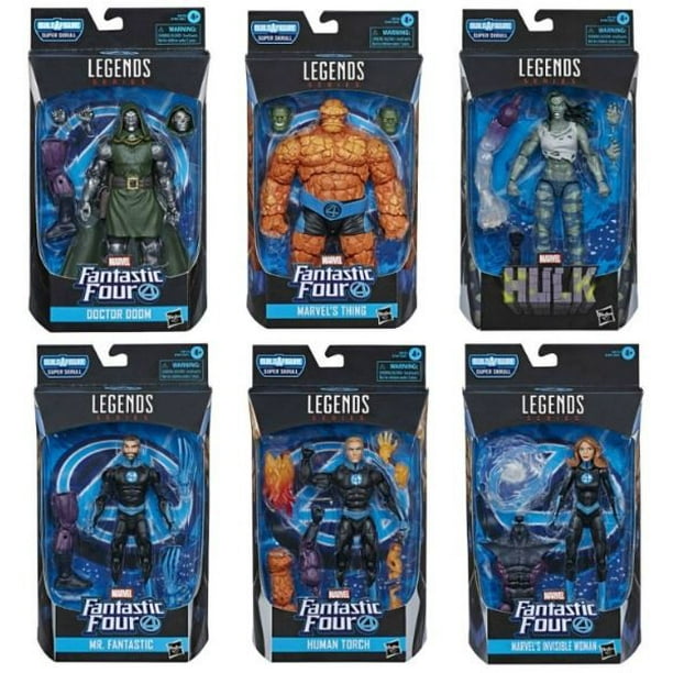 Marvel Legends Fantastic Four Set of 6 Action Figures Super Skrull BAF in Stock for sale online